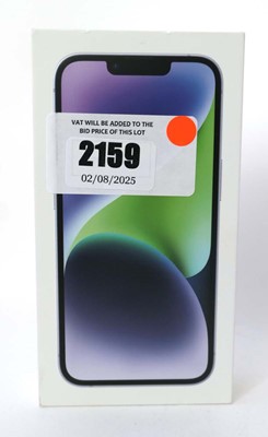 Lot 2159 - iPhone 14 128GB Purple with box