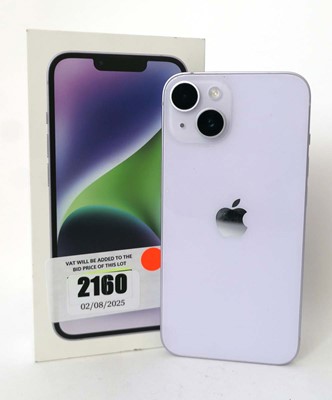 Lot 2160 - iPhone 14 128GB Purple with box