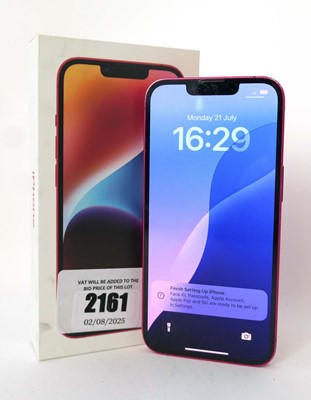 Lot 2161 - iPhone 14 128GB Red with box