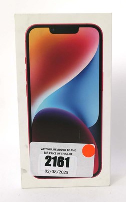 Lot 2161 - iPhone 14 128GB Red with box