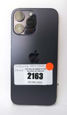 Lot 2163 - iPhone 14 Pro Max 256GB Deep Purple