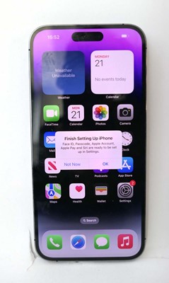 Lot 2166 - iPhone 14 Pro Max 128GB Deep Purple