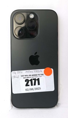 Lot 2171 - iPhone 14 Pro 128GB Space Black
