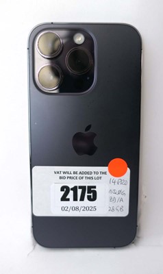 Lot 2175 - iPhone 14 Pro 128GB Deep Purple