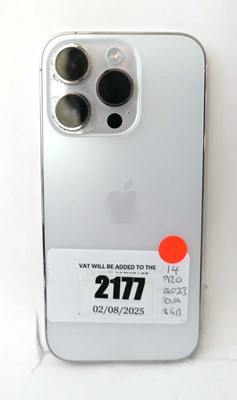 Lot 2177 - iPhone 14 Pro 128GB Silver