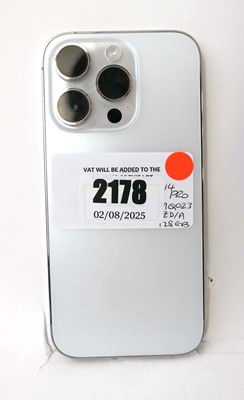 Lot 2178 - iPhone 14 Pro 128GB Silver