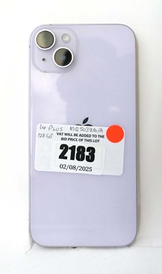 Lot 2183 - iPhone 14 Plus 128GB Purple
