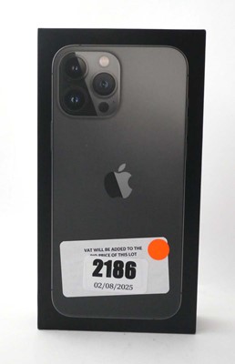 Lot 2186 - iPhone 13 Pro Max 128GB Graphite with box