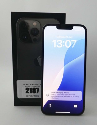 Lot 2187 - iPhone 13 Pro 128GB Graphite with box