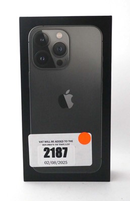 Lot 2187 - iPhone 13 Pro 128GB Graphite with box