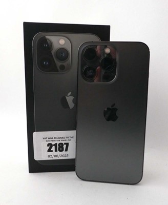 Lot 2187 - iPhone 13 Pro 128GB Graphite with box