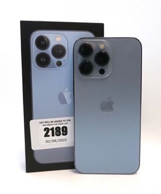 Lot 2189 - iPhone 13 Pro 128GB Blue with box