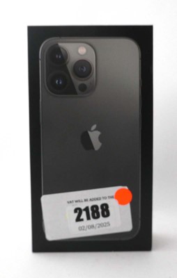 Lot 2188 - iPhone 13 Pro 128GB Graphite with box