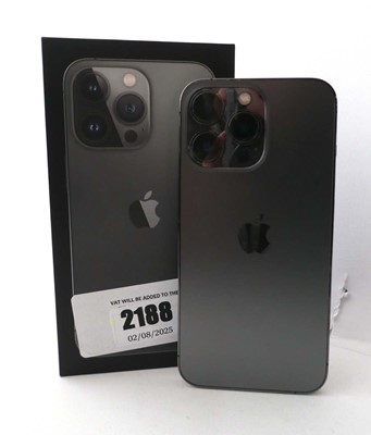 Lot 2188 - iPhone 13 Pro 128GB Graphite with box