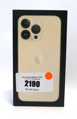 Lot 2190 - iPhone 13 Pro 128GB Gold with box