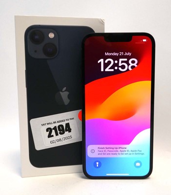 Lot 2194 - iPhone 13 128GB Midnight with box