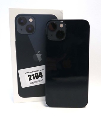 Lot 2194 - iPhone 13 128GB Midnight with box