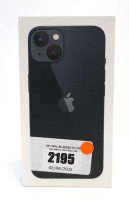 Lot 2195 - iPhone 13 128GB Midnight with box