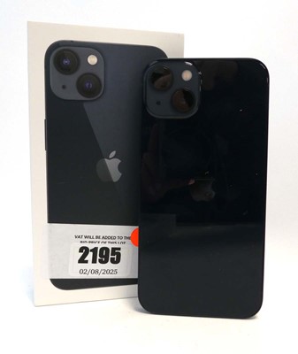Lot 2195 - iPhone 13 128GB Midnight with box