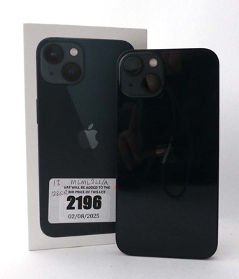Lot 2196 - iPhone 13 128GB Midnight with box