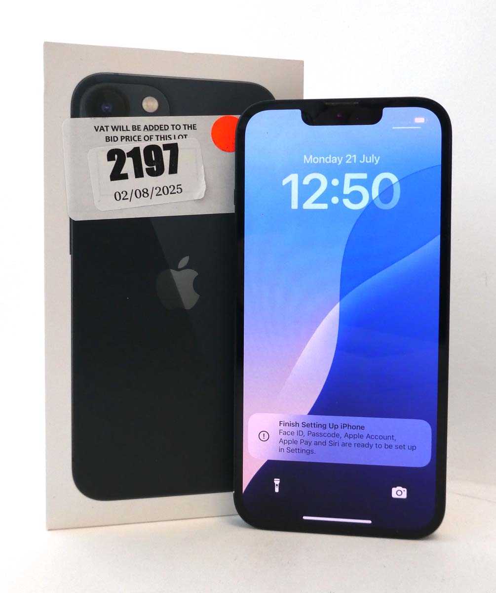 Lot 2197 - iPhone 13 128GB Midnight with box