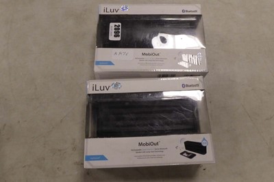 Lot 2096 - Two iLuv MobiOut rechargeable splash resistant...
