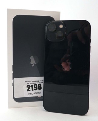 Lot 2198 - iPhone 13 128GB Midnight with box