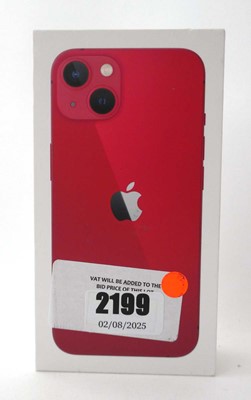 Lot 2199 - iPhone 13 128GB Red with box