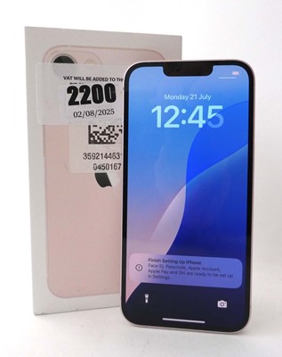 Lot 2200 - iPhone 13 128GB Pink with box