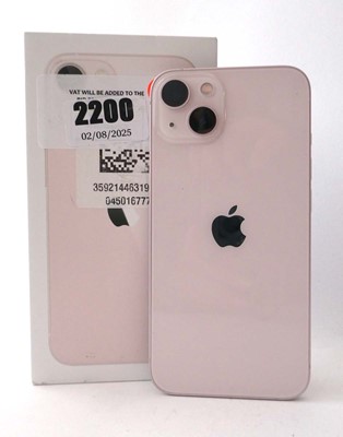 Lot 2200 - iPhone 13 128GB Pink with box