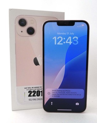 Lot 2201 - iPhone 13 128GB Pink with box