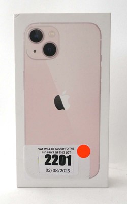 Lot 2201 - iPhone 13 128GB Pink with box