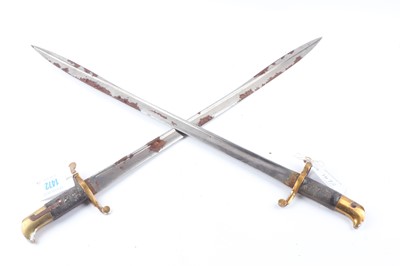 Lot 1472 - Two British Lancaster Sword Bayonets with 24...