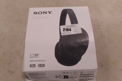 Lot 2104 - Boxed pair of Sony WH-CH720N noise cancelling...