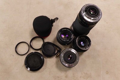 Lot 2111 - Selection of various camera lenses