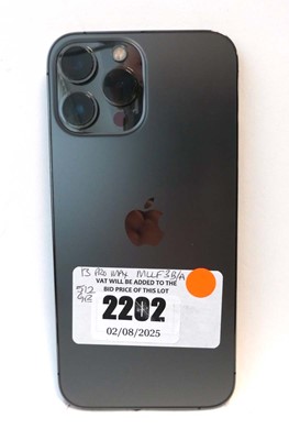 Lot 2202 - iPhone 13 Pro Max 512GB Graphite