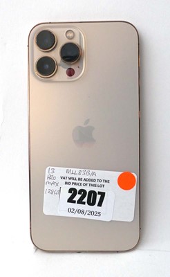 Lot 2207 - iPhone 13 Pro Max 128GB Gold