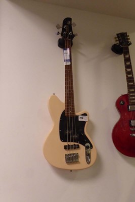 Lot 2113 - Ibanez four-string bass guitar in cream and...