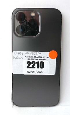 Lot 2210 - iPhone 13 Pro 256GB Graphite