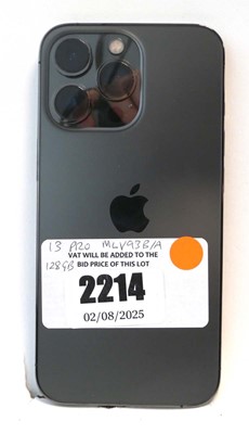 Lot 2214 - iPhone 13 Pro 128GB Graphite