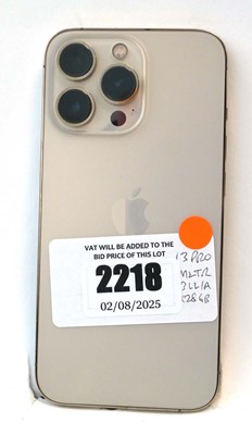 Lot 2218 - iPhone 13 Pro 128GB Gold