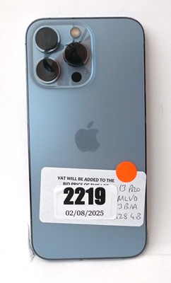 Lot 2219 - iPhone 13 Pro 128GB Blue