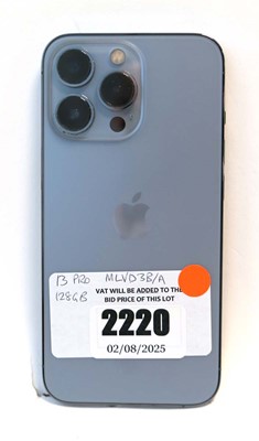 Lot 2220 - iPhone 13 Pro 128GB Blue