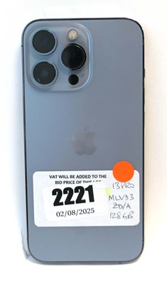 Lot 2221 - iPhone 13 Pro 128GB Blue