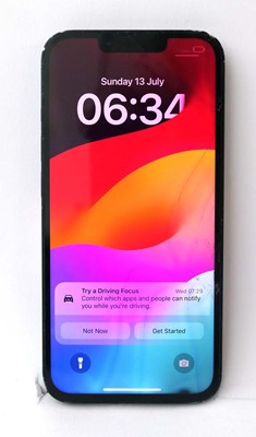 Lot 2230 - iPhone 13 128GB Blue (cracked screen)
