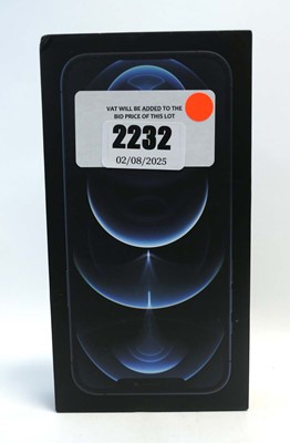 Lot 2232 - iPhone 12 Pro Max 128GB Pacific Blue with box