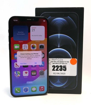 Lot 2235 - iPhone 12 Pro 256GB Pacific Blue with box