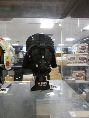 Lot 2147 - Lego Darth Vader helmet 753044