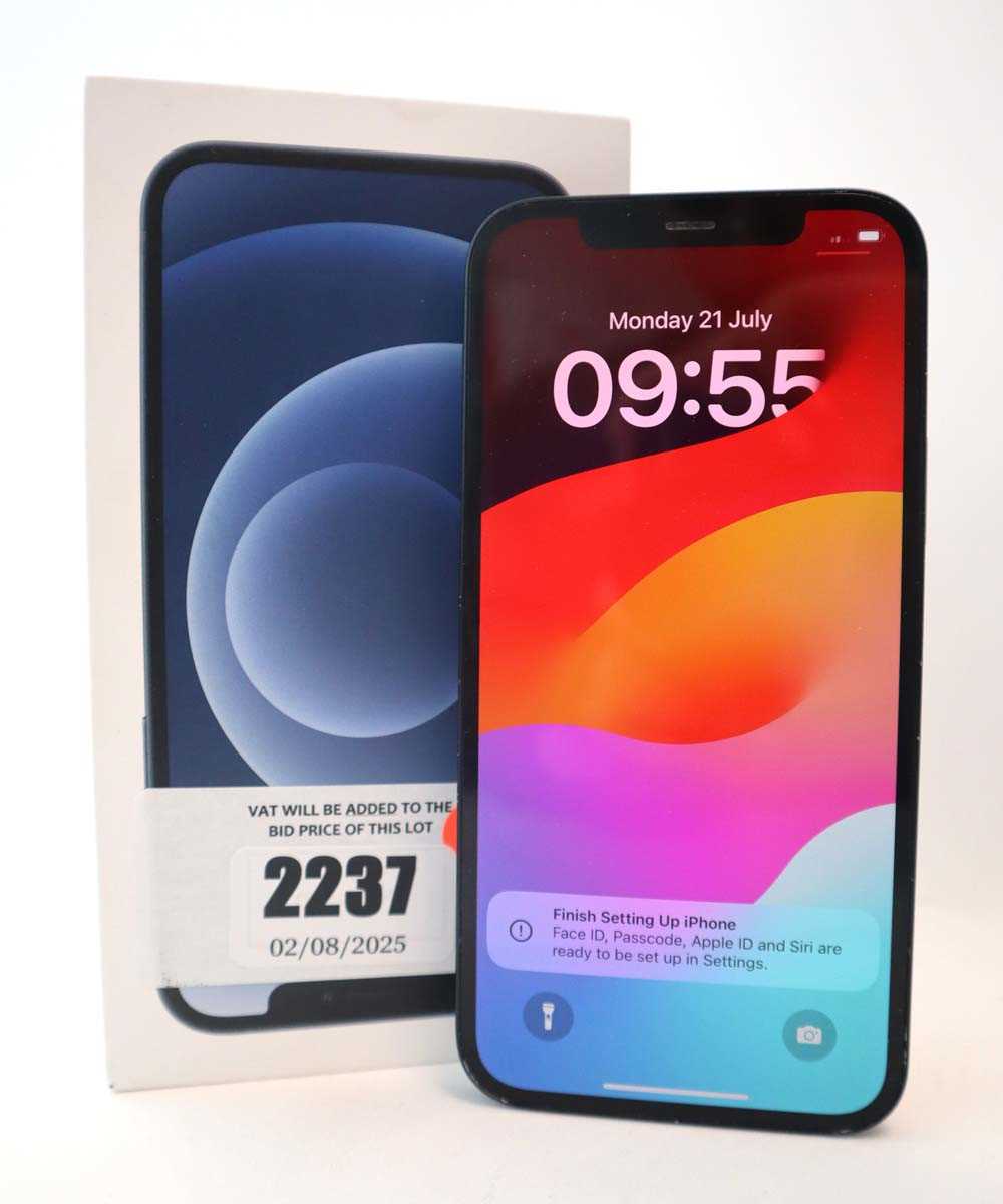 Lot 2237 - iPhone 12 128GB Black with box