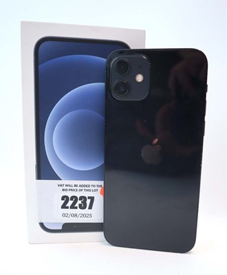 Lot 2237 - iPhone 12 128GB Black with box